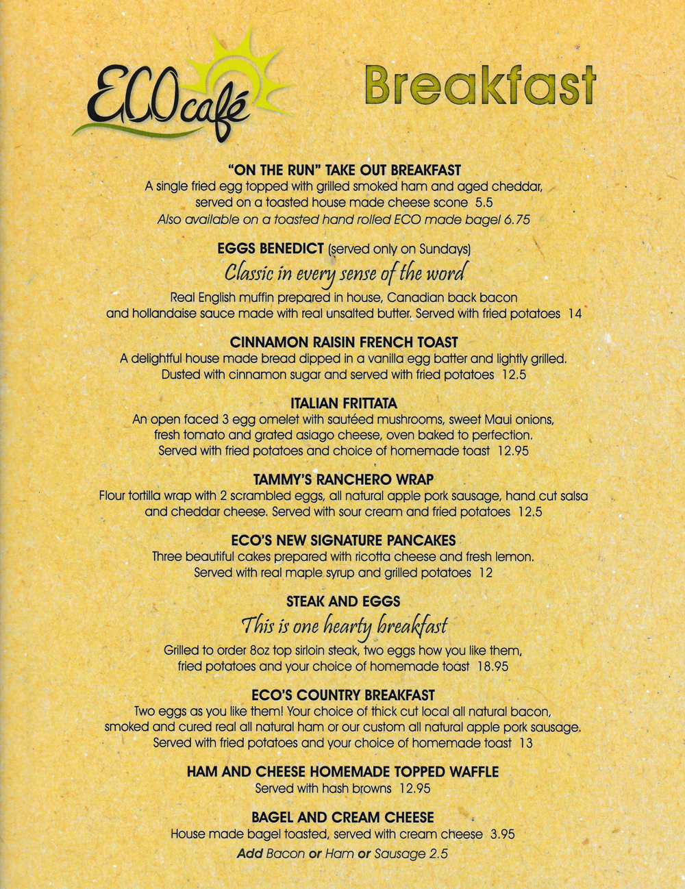 ECO-Breakfast ECO-Breakfast